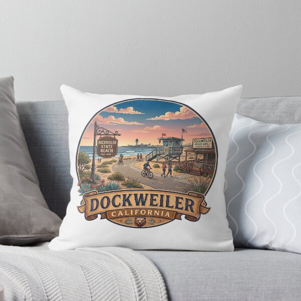 Item preview, Dockweiler State Beach California Vintage Travel Emblem designed and sold by LittleArij.
