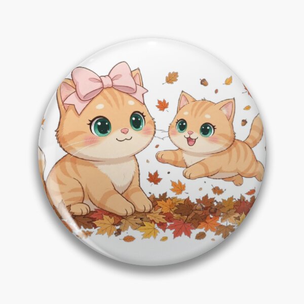 Item preview, Cute Fall Cats Playing Leaves Autumn Cozy Mama Baby designed and sold by Moody Vibes Studio.