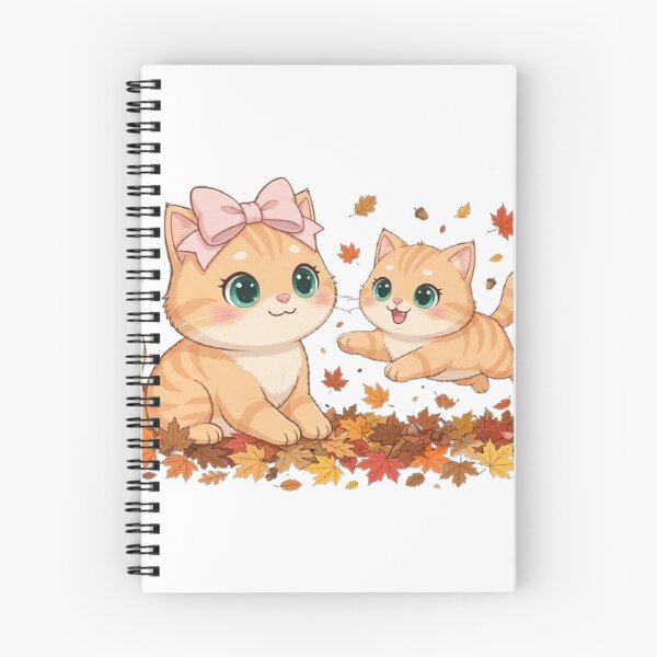 Item preview, Cute Fall Cats Playing Leaves Autumn Cozy Mama Baby designed and sold by Moody Vibes Studio.