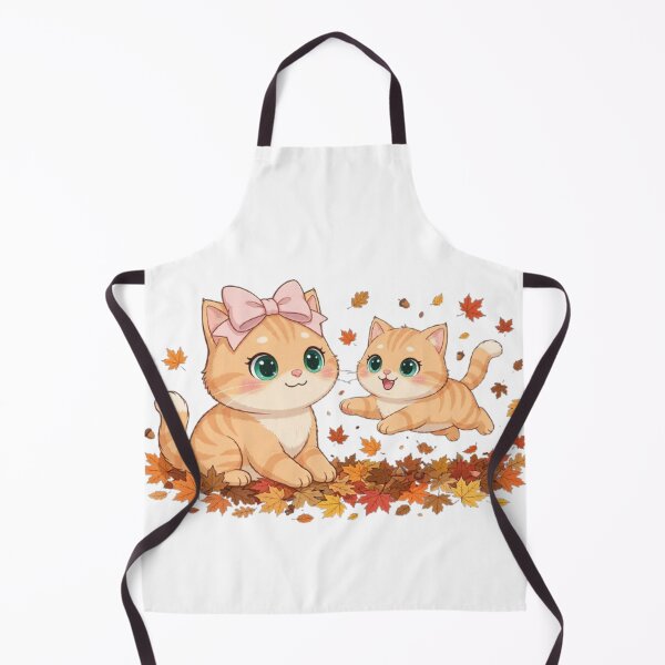 Item preview, Cute Fall Cats Playing Leaves Autumn Cozy Mama Baby designed and sold by Moody Vibes Studio.