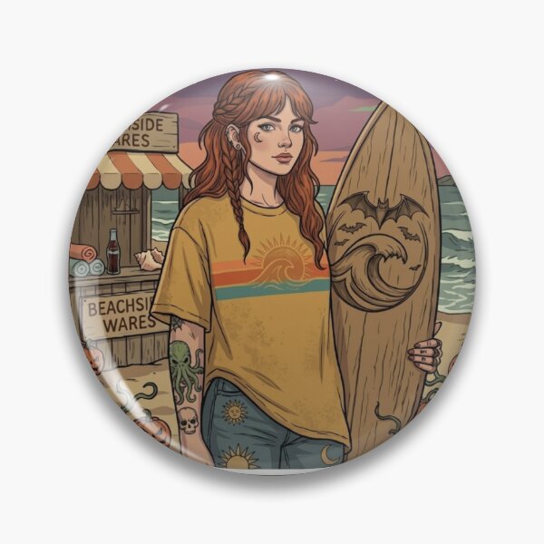 Item preview, Wave Of Horror Summer Shreds Retro Surfer Halloween  designed and sold by aliyeus.