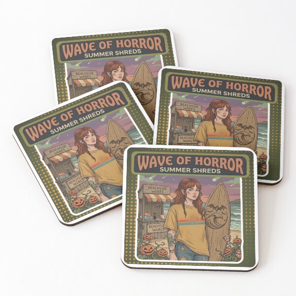 Item preview, Wave Of Horror Summer Shreds Retro Surfer Halloween  designed and sold by aliyeus.
