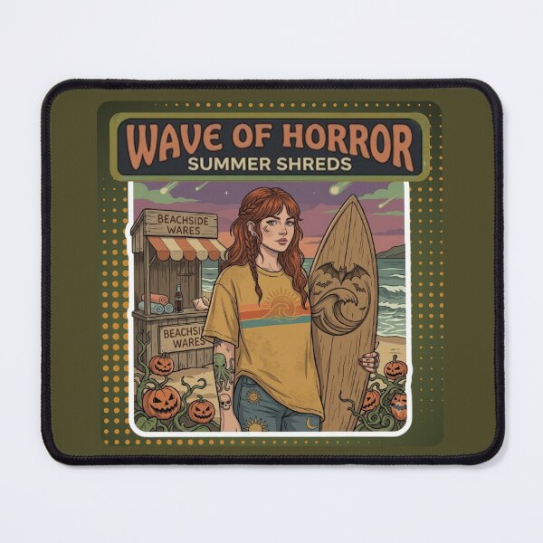 Item preview, Wave Of Horror Summer Shreds Retro Surfer Halloween designed and sold by aliyeus.