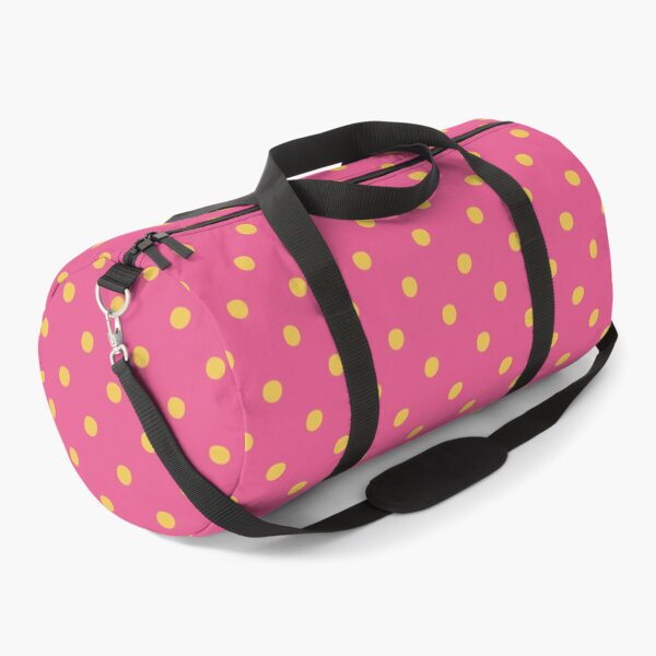 Item preview, Pink and Gold Polka Dots | Yellow Spots on Pink Pattern | Preppy Pink and Mustard Yellow Dots | Retro Polka Dot Seamless Pattern | Vibrant Magenta and Gold Dots Design designed and sold by VivaFy.
