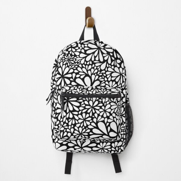 Item preview, Infinite Flowers – Black & White Maximalist Doodle designed and sold by Cridesta.