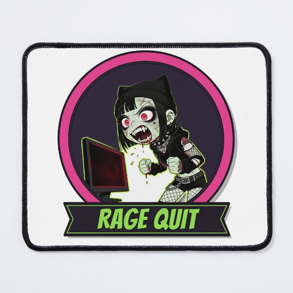 Item preview, Rage Quit Gamer Girl Funny Gothic designed and sold by schnurrzz.