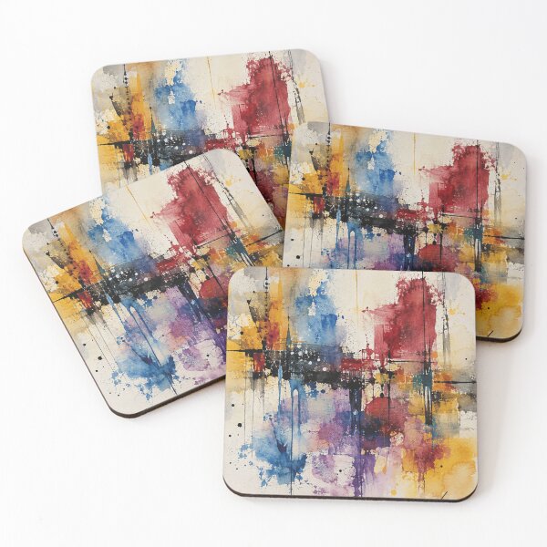 Item preview, Abstract Color Symphony Original Watercolor Art designed and sold by SHOCAMPOS DESIGNS .