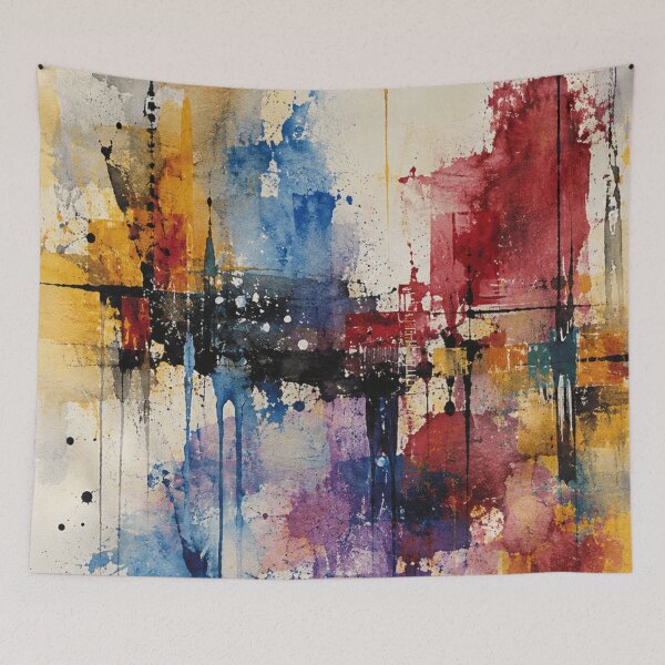 Item preview, Abstract Color Symphony Original Watercolor Art designed and sold by SHOCAMPOS DESIGNS .