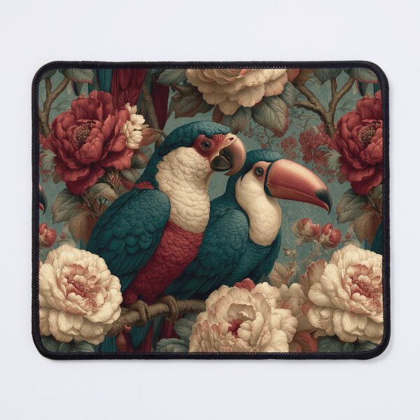 Item preview, Vintage Toucan Parrot Botanical Tropical Birds By Moose Disco designed and sold by MooseDisco.