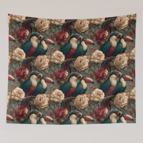 Item preview, Vintage Toucan Parrot Botanical Tropical Birds By Moose Disco designed and sold by MooseDisco.