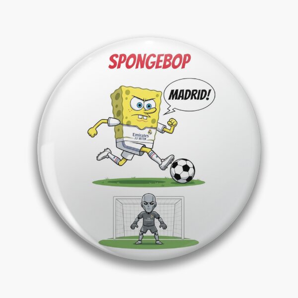 Item preview, Funny Spongebob Real Madrid Football Player Mashup Art designed and sold by annaarthk.