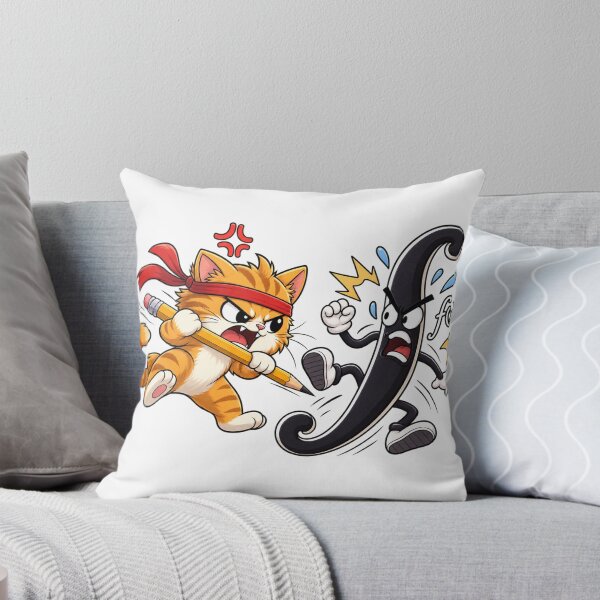 Item preview, Angry Cat Fighting Calculus Integral Math Humor designed and sold by RaulWeirdAndFun.