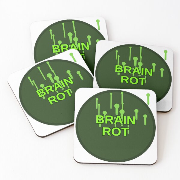 Item preview, Brain Rot Sticker designed and sold by RedRubyBubble.