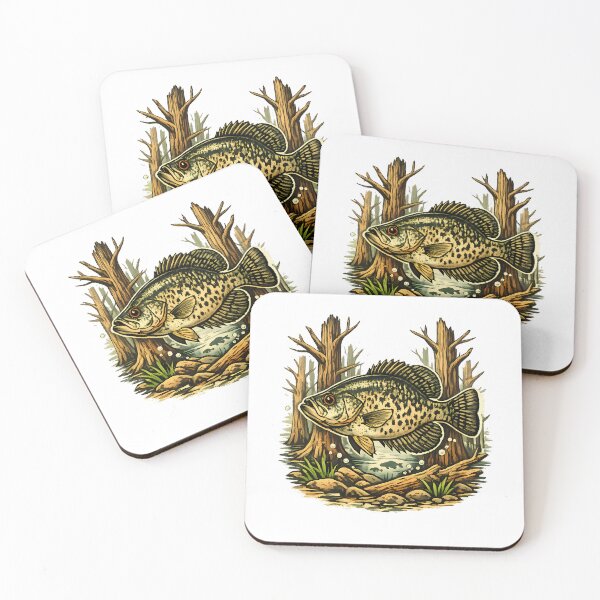 Item preview, Black mojarra among flooded trees designed and sold by Daily Quirk.