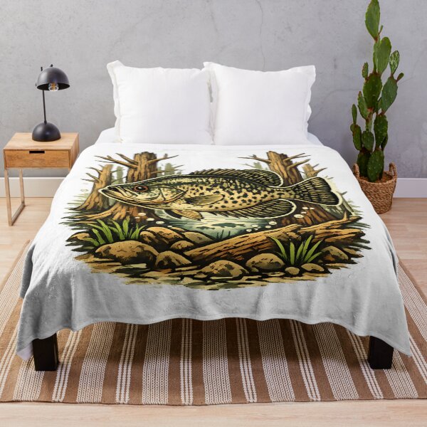 Item preview, Black mojarra among flooded trees designed and sold by Daily Quirk.