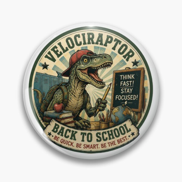 Item preview, ¡El Velociraptor vuelve al colegio! designed and sold by JonysCreativeDesigns.