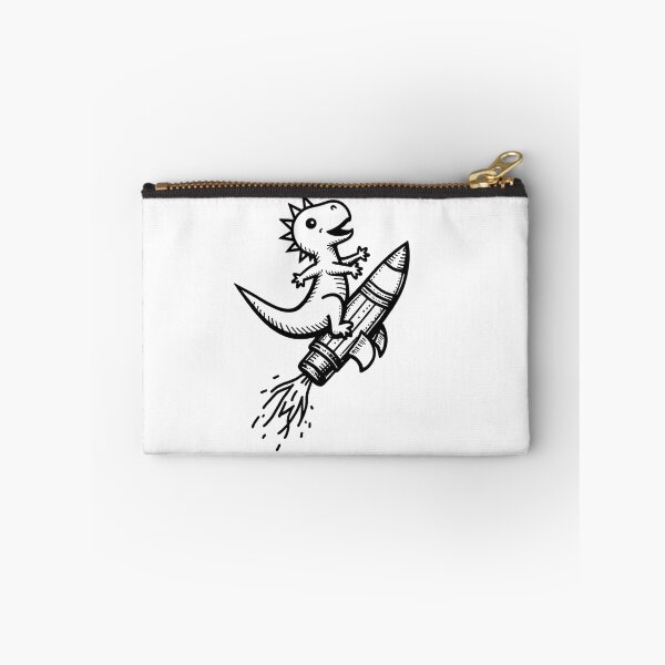 Item preview, Baby Dinosaur Rocket Ride Tattoo Flash designed and sold by Qubivibe.