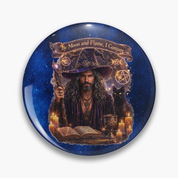 Item preview, By Moon and Flame, I Conjure — The Mystical Male Witch designed and sold by MysticOzzy.