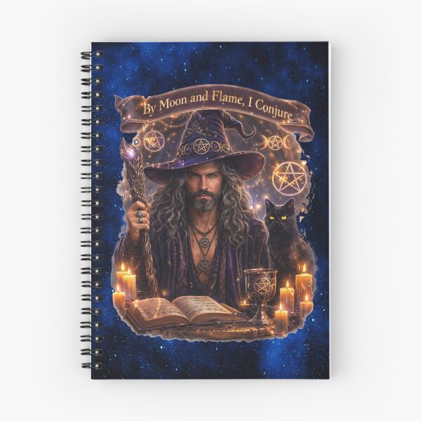 Item preview, By Moon and Flame, I Conjure — The Mystical Male Witch designed and sold by MysticOzzy.