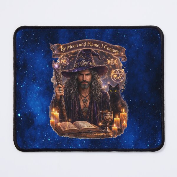 Item preview, By Moon and Flame, I Conjure — The Mystical Male Witch designed and sold by MysticOzzy.