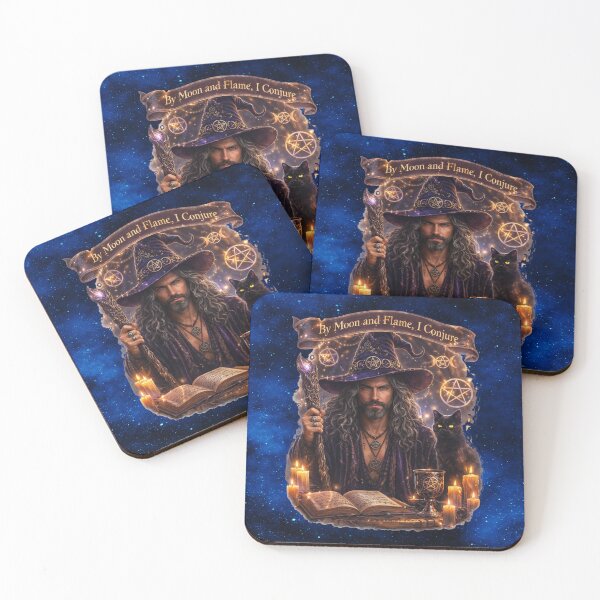 Item preview, By Moon and Flame, I Conjure — The Mystical Male Witch designed and sold by MysticOzzy.