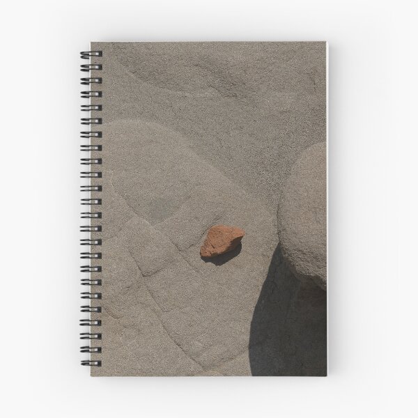 Item preview, Close view of sandy rocks with contrasting burnt orange stone designed and sold by lisavonbiela.