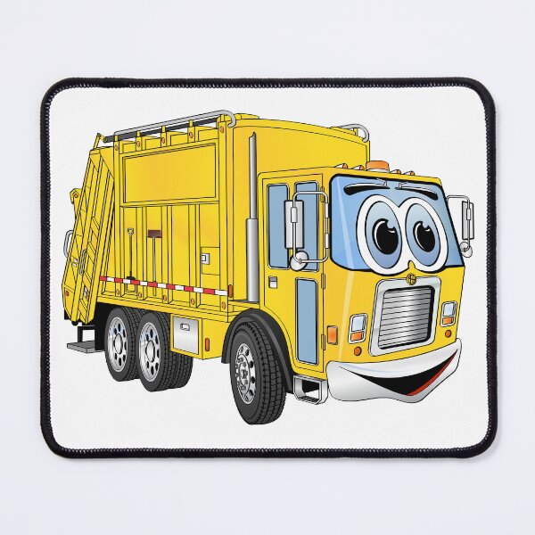 Item preview, Yellow Cartoon Garbage Truck Cartoon designed and sold by Scott Hayes.