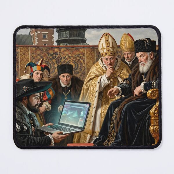 Item preview, Prussian Homage Laptop Tribute - Funny Parody of Jan Matejko Hold Pruski 1525 designed and sold by Surviving Monday Club.