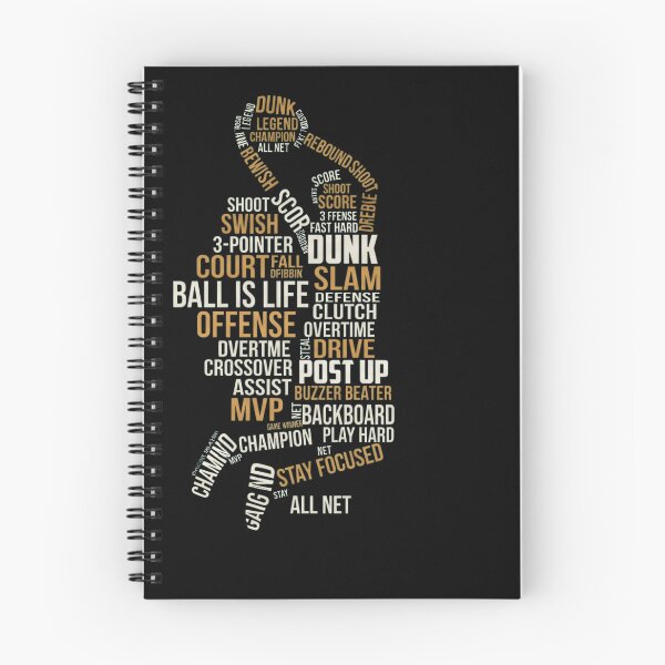 Item preview, Basketball Typography Word Cloud Silhouette Athletic Graphic T-Shirt designed and sold by CourtVibe.