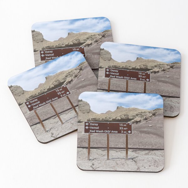 Item preview, Ouray/Vernal sign with formations in the background designed and sold by lisavonbiela.