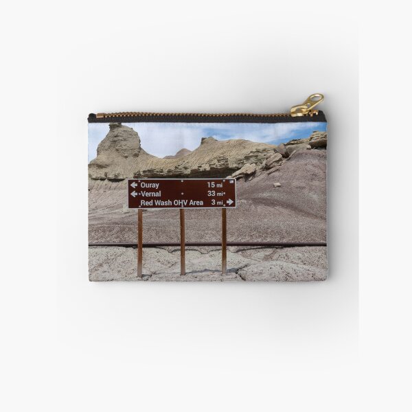 Item preview, Ouray/Vernal sign with formations in the background designed and sold by lisavonbiela.
