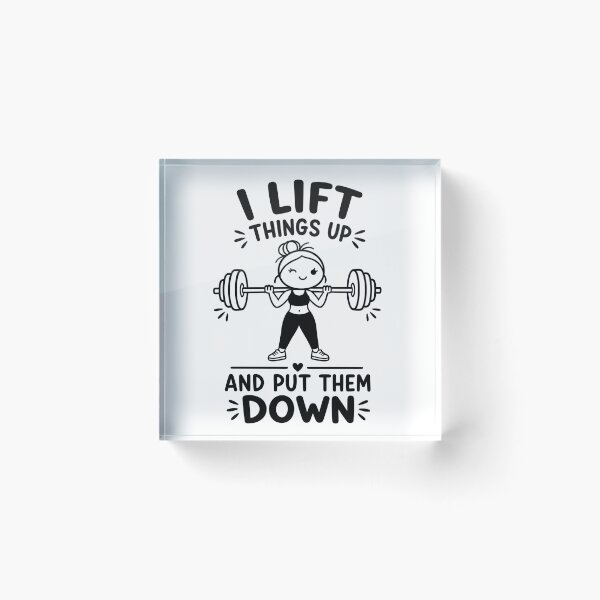 Item preview, I Lift Things Up And Put Them Down Funny Gym designed and sold by VGAfanatic.