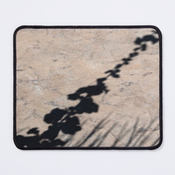 Item preview, Shadow of hollyhock stalk on stone walkway designed and sold by lisavonbiela.