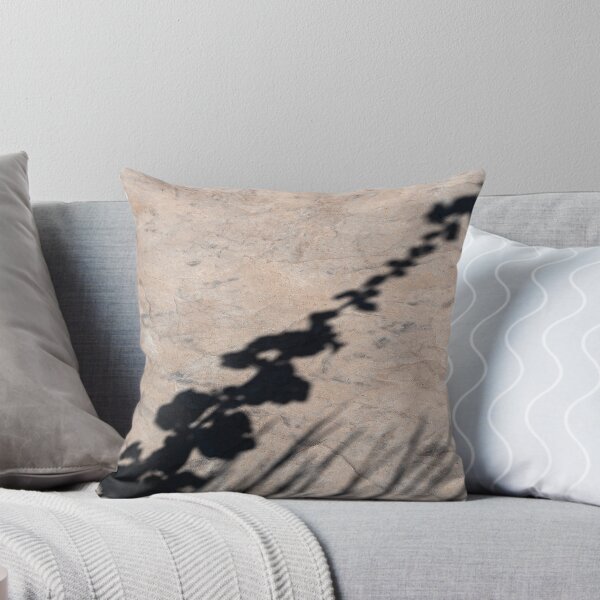Item preview, Shadow of hollyhock stalk on stone walkway designed and sold by lisavonbiela.