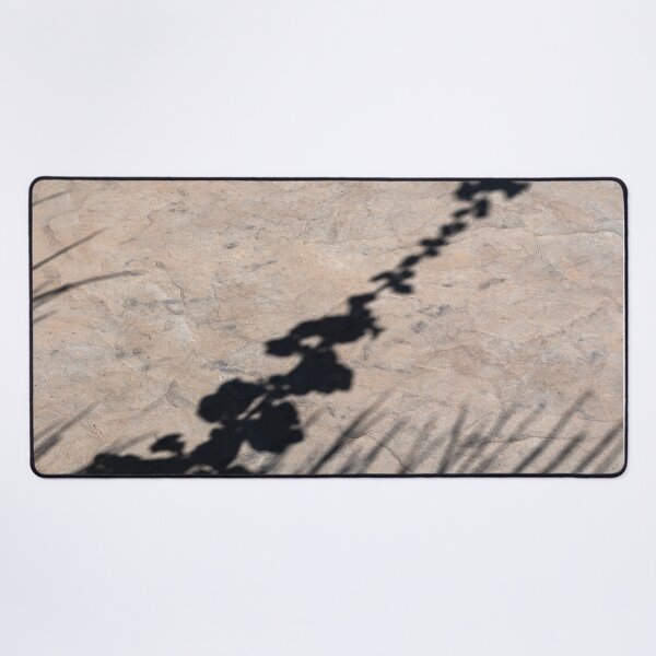 Item preview, Shadow of hollyhock stalk on stone walkway designed and sold by lisavonbiela.