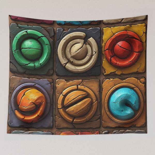 Item preview, Antique game pieces with various facets designed and sold by Mianku | Für das Leben.