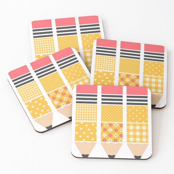 Item preview, Vintage Patchwork Pencils Teacher Back To School Gingham Floral  designed and sold by VGAfanatic.