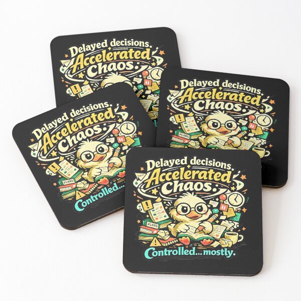 Item preview, Accelerated Chaos Funny Procrastination Duck Graphic designed and sold by TrinovaCreates.