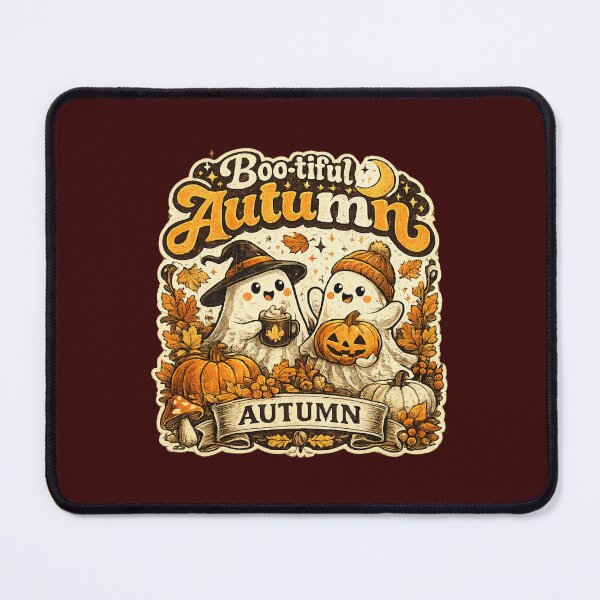 Item preview, Boo-tiful Autumn | Cute Ghost & Maple Leaves designed and sold by mocci10.