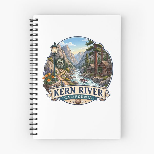 Item preview, Kern River California Whitewater Rafting Vintage Emblem designed and sold by LittleArij.
