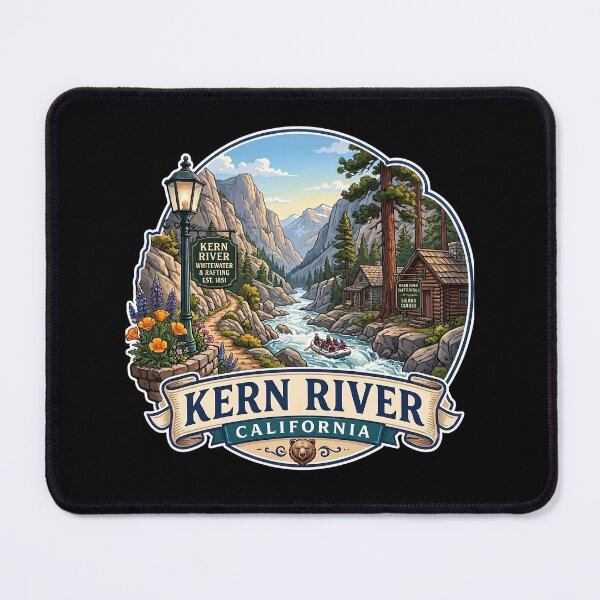 Item preview, Kern River California Whitewater Rafting Vintage Emblem designed and sold by LittleArij.