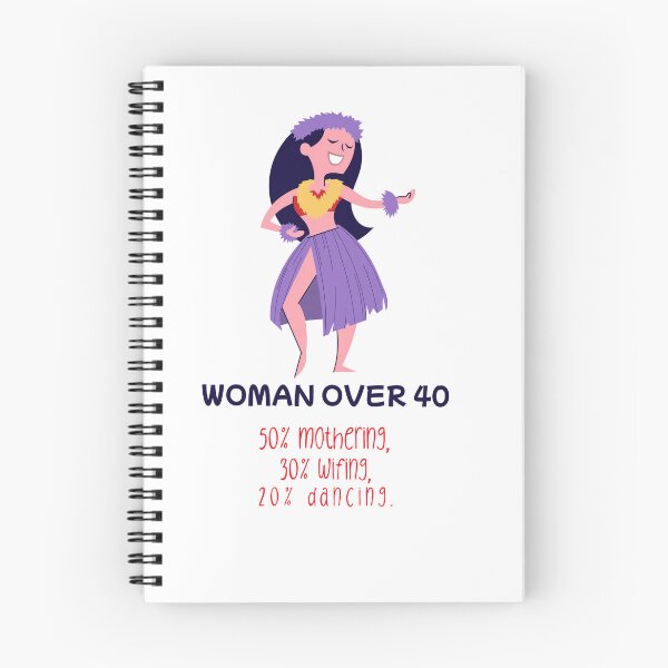 Item preview, Woman Over 40 Joy of Mothering Funny Quote designed and sold by FunTeesFactory.