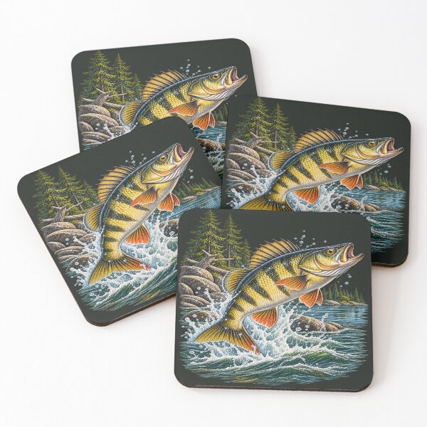 Item preview, Yellow Perch Vintage Fishing Illustration – North American Freshwater Fish designed and sold by Northbound Trail.
