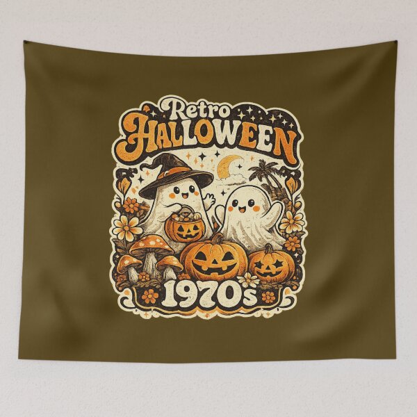 Item preview, Retro Halloween 1970s | Vintage Groovy Halloween designed and sold by mocci10.