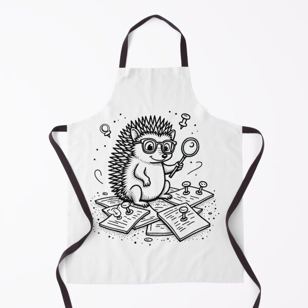 Item preview, Playful Hedgehog with Goggles - Bold Line Art Tattoo Design designed and sold by Qubivibe.