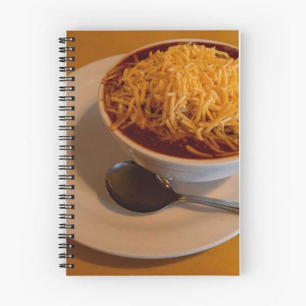 Item preview, Close up of bowl of chili with plate and spoon designed and sold by lisavonbiela.
