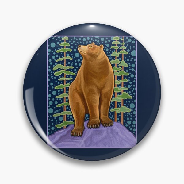 Item preview, Mid Century Modern Brown Bear designed and sold by rorabeenie.