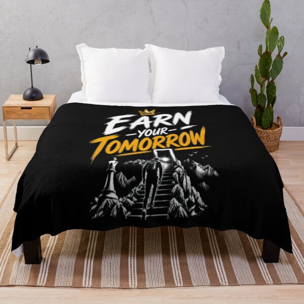 Item preview, Earn Your Tomorrow Motivational Success & Growth Mindset designed and sold by v6ziix.