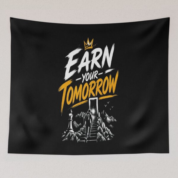 Item preview, Earn Your Tomorrow  Motivational Success & Growth Mindset designed and sold by v6ziix.
