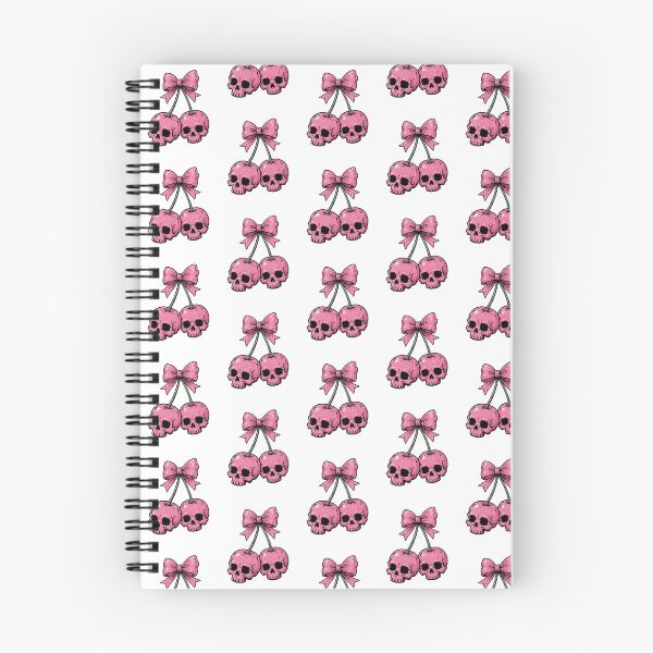 Item preview, Pink Skull Cherries With Bow designed and sold by StudioPixie.